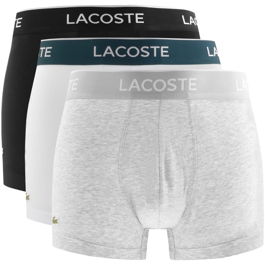 Alternative Image for ProductLacoste Underwear Triple Pack Boxer Trunks Grey1